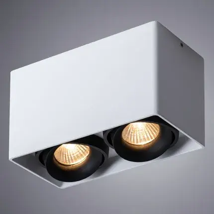 Точечный светильник Arte Lamp A5654PL-2WH PICTOR — белый, ракурс 2