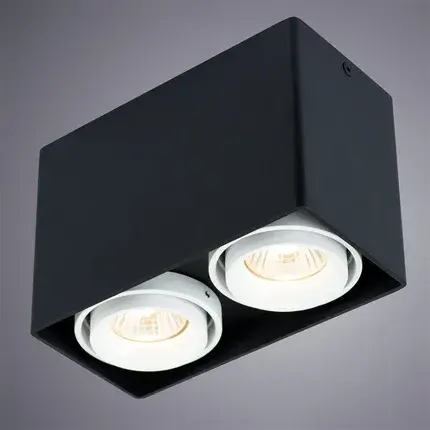 Точечный светильник Arte Lamp A5655PL-2BK PICTOR — черный, ракурс 2
