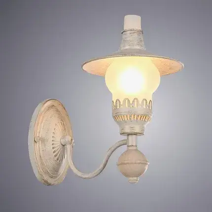 Бра Arte Lamp A5664AP-1WG TRATTORIA — белое золото