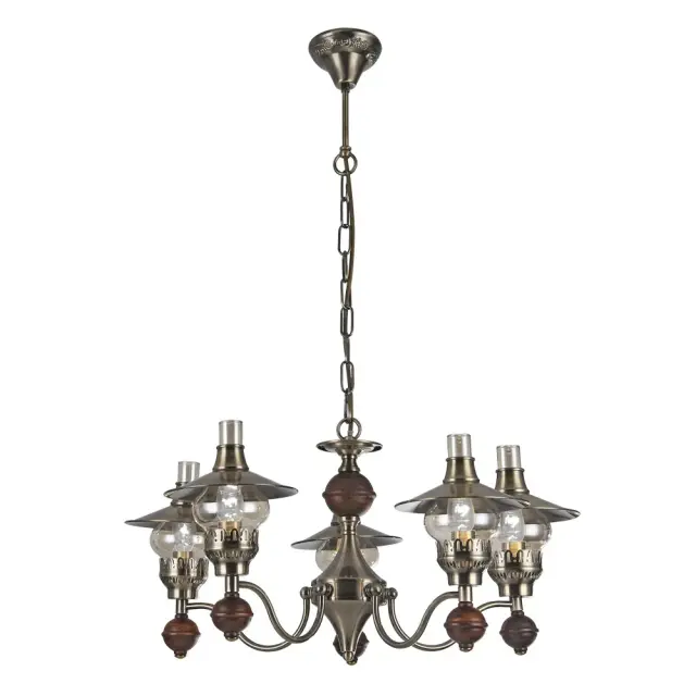 Люстра Arte Lamp A5664LM-5AB TRATTORIA — бронза