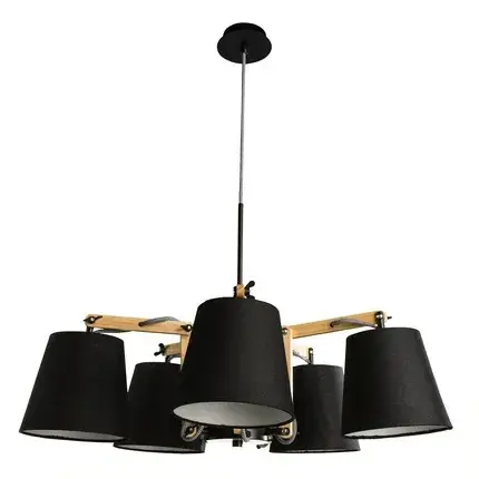 Люстра Arte Lamp A5700LM-5BK PINOCCHIO — белый, ракурс 2