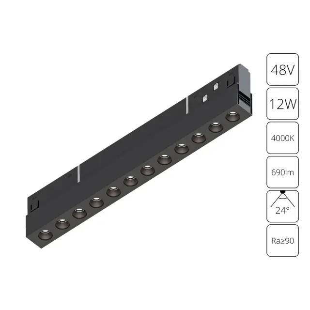 Светильник для магнитного трека Arte Lamp A5724PL-1BK EXPERT — черный