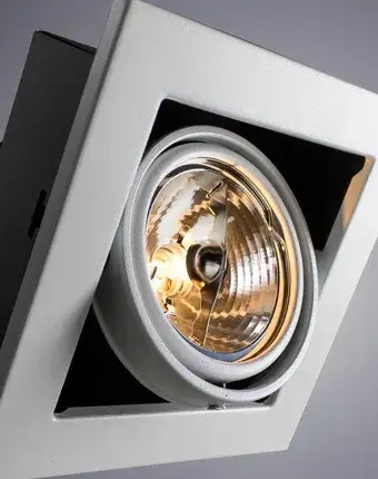 Точечный светильник Arte Lamp A5930PL-1WH CARDANI MEDIO — белый, ракурс 3