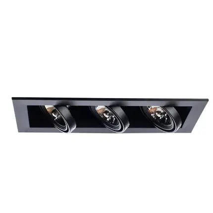 Точечный светильник Arte Lamp A5930PL-3BK CARDANI MEDIO — черный, ракурс 3