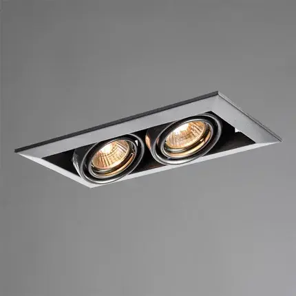 Точечный светильник Arte Lamp A5941PL-2SI CARDANI PICCOLO — серый, ракурс 2