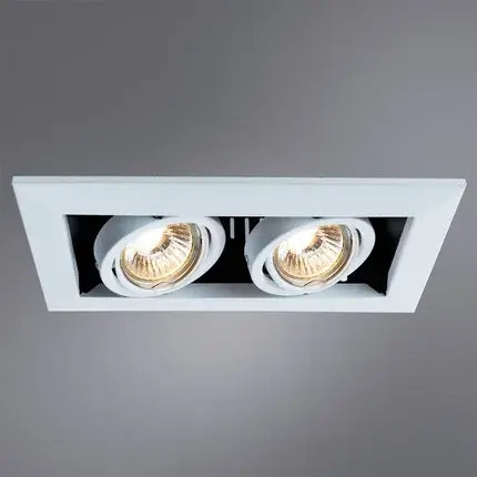 Точечный светильник Arte Lamp A5941PL-2WH CARDANI PICCOLO — серый, ракурс 2