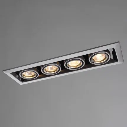 Точечный светильник Arte Lamp A5941PL-4SI CARDANI PICCOLO — серебряный, ракурс 2