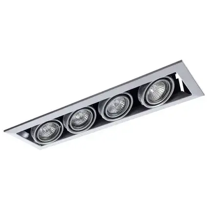 Точечный светильник Arte Lamp A5941PL-4SI CARDANI PICCOLO — серебряный, ракурс 3