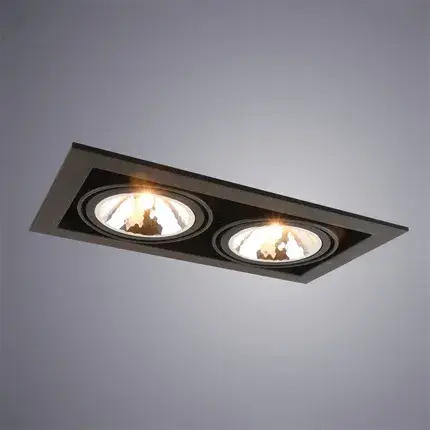 Точечный светильник Arte Lamp A5949PL-2BK CARDANI SEMPLICE — черный, ракурс 2