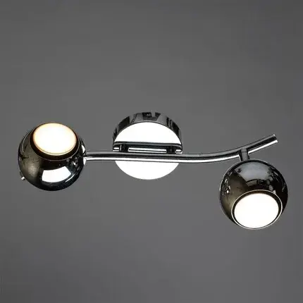 Спот Arte Lamp A6251PL-2CC PIATTO — хром, ракурс 2