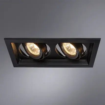 Точечный светильник Arte Lamp A6661PL-2BK CANIS — черный, ракурс 2