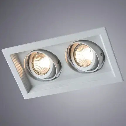 Точечный светильник Arte Lamp A6661PL-2WH CANIS — белый, ракурс 2