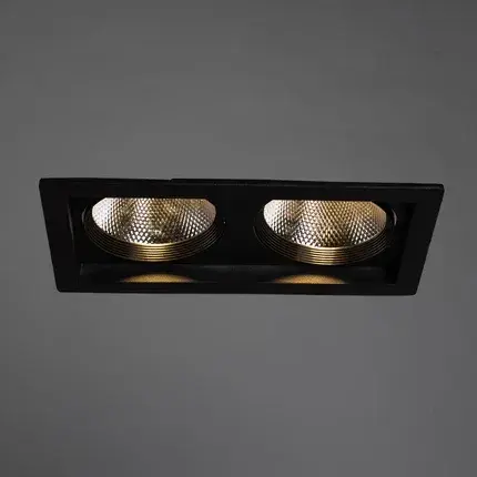 Точечный светильник Arte Lamp A7007PL-2BK PRIVATO — черный, ракурс 2