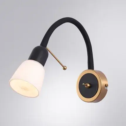 Бра Arte Lamp A7009AP-1BK LETTURA — черный, ракурс 2