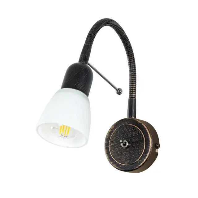 Бра Arte Lamp A7009AP-1BR LETTURA — коричневый