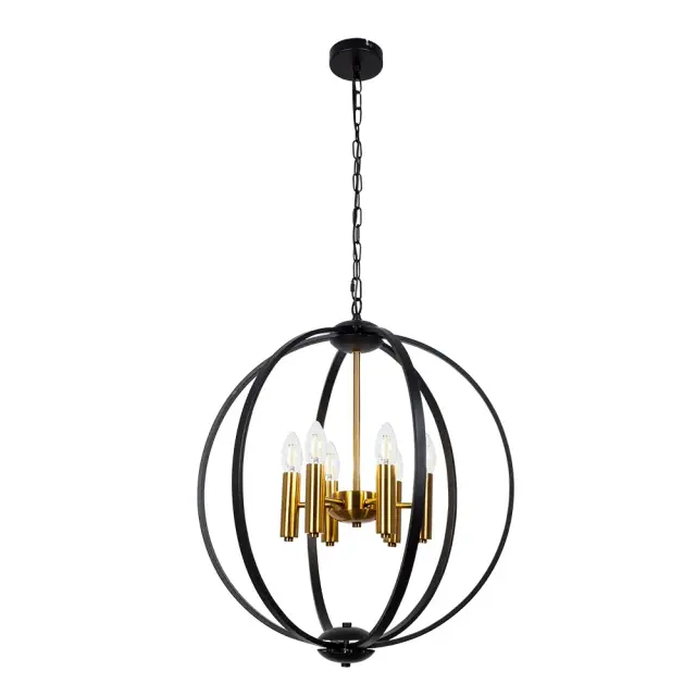 Люстра Arte Lamp A7013SP-6BK CASTULA — черный