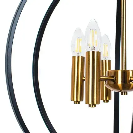 Люстра Arte Lamp A7013SP-6BK CASTULA — черный, ракурс 4