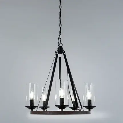 Люстра Arte Lamp A7014SP-5BK DALIM — черный, ракурс 2