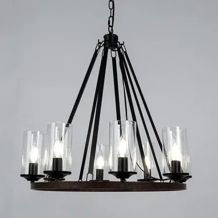 Люстра Arte Lamp A7014SP-8BK DALIM — черный, ракурс 2