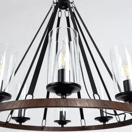 Люстра Arte Lamp A7014SP-8BK DALIM — черный, ракурс 4