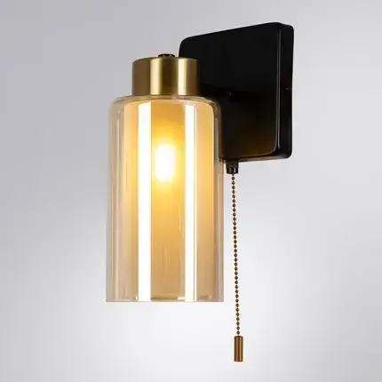 Бра Arte Lamp A7027AP-1BK LEO — черный, ракурс 2
