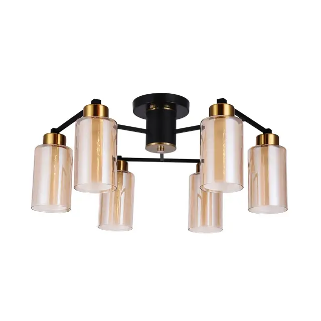 Люстра Arte Lamp A7027PL-6BK LEO — черный