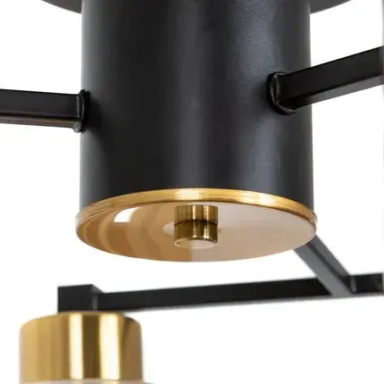 Люстра Arte Lamp A7027PL-8BK LEO — черный, ракурс 5