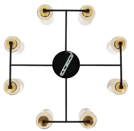 Люстра Arte Lamp A7027PL-8BK LEO — черный, ракурс 6