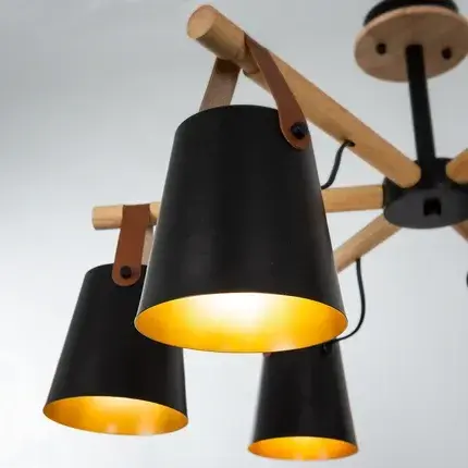 Люстра Arte Lamp A7032PL-6BK THOMAS — черный, ракурс 3