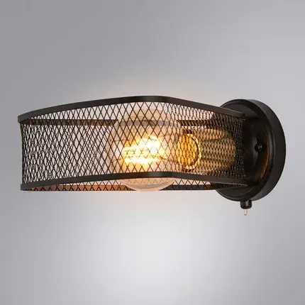 Бра Arte Lamp A7044AP-1BK MAASYM — черный, ракурс 2