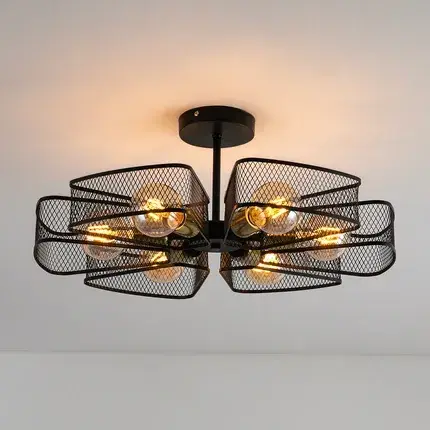 Люстра Arte Lamp A7044PL-6BK MAASYM — черный, ракурс 2