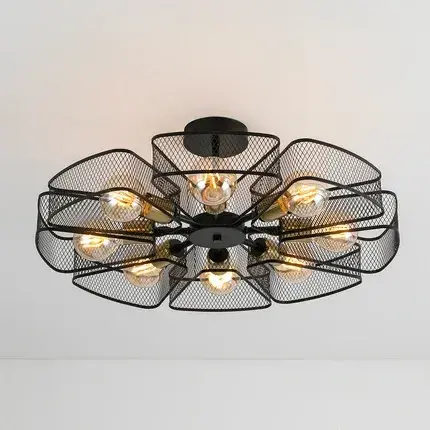 Люстра Arte Lamp A7044PL-8BK MAASYM — черный, ракурс 2