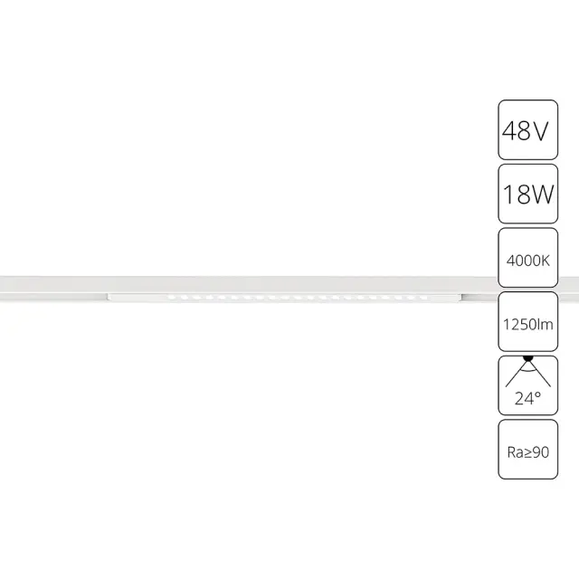 Светильник для магнитного трека Arte Lamp A7267PL-1WH OPTIMA — белый