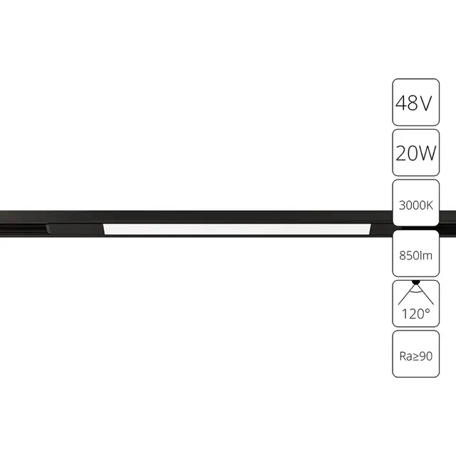Светильник для магнитного трека Arte Lamp A7284PL-1BK OPTIMA — черный