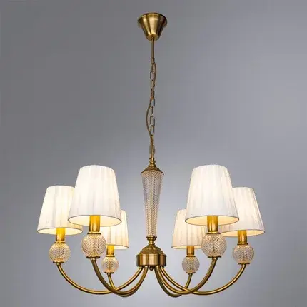 Люстра Arte Lamp A7301LM-6PB GRACIE — бронза, ракурс 2