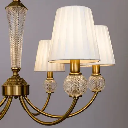 Люстра Arte Lamp A7301LM-6PB GRACIE — бронза, ракурс 3