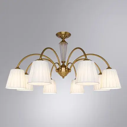 Люстра Arte Lamp A7301PL-8PB GRACIE — бронза, ракурс 2