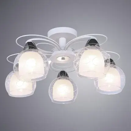 Люстра Arte Lamp A7585PL-5WH SANSA — белый, ракурс 2