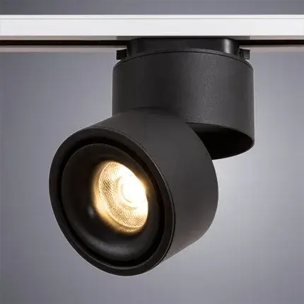 Светильник для однофазного трека Arte Lamp A7716PL-1BK ARCTURUS TRACK — черный, ракурс 2