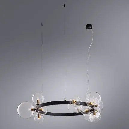 Люстра Arte Lamp A7790SP-15BK VINCENT — черный, ракурс 2