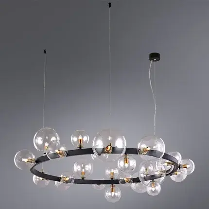 Люстра Arte Lamp A7790SP-24BK VINCENT — черный, ракурс 2