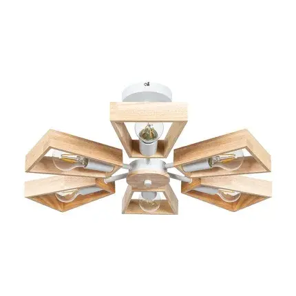 Люстра Arte Lamp A8030PL-6WH BRUSSELS — белый, ракурс 3