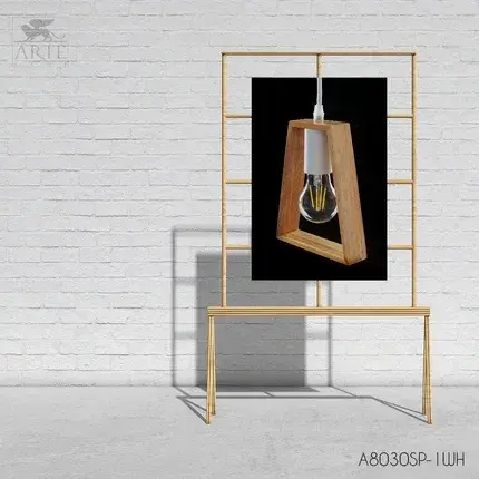 Светильник Arte Lamp A8030SP-1WH BRUSSELS — белый, ракурс 3