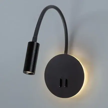 Бра Arte Lamp A8231AP-1BK ELECTRA — черный, ракурс 2