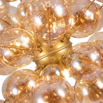 Люстра Arte Lamp A8313SP-9GO MOLECULE — золотой, ракурс 3
