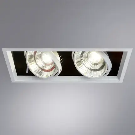 Точечный светильник Arte Lamp A8450PL-2WH MERGA — белый, ракурс 2