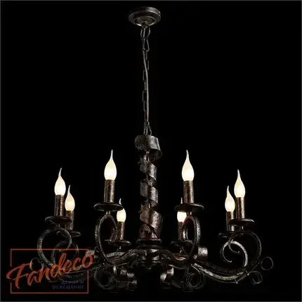 Люстра Arte Lamp A8952LM-8BG ARENA — медь, ракурс 2