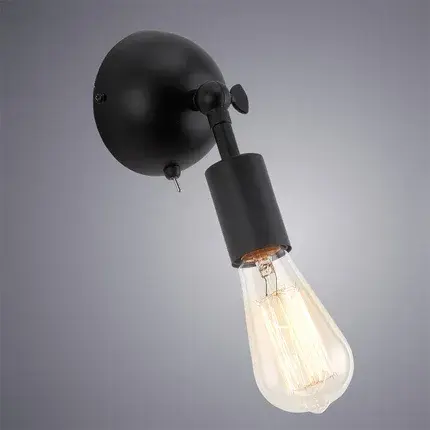 Бра Arte Lamp A9190AP-1BK ROOTS — черный, ракурс 2