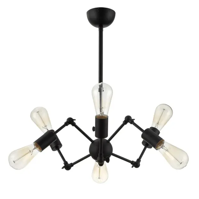 Люстра Arte Lamp A9190LM-6BK ROOTS — черный
