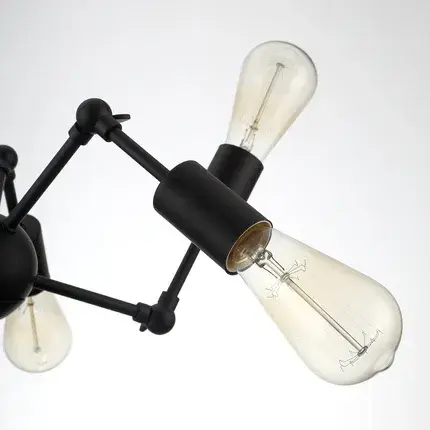 Люстра Arte Lamp A9190LM-6BK ROOTS — черный, ракурс 3